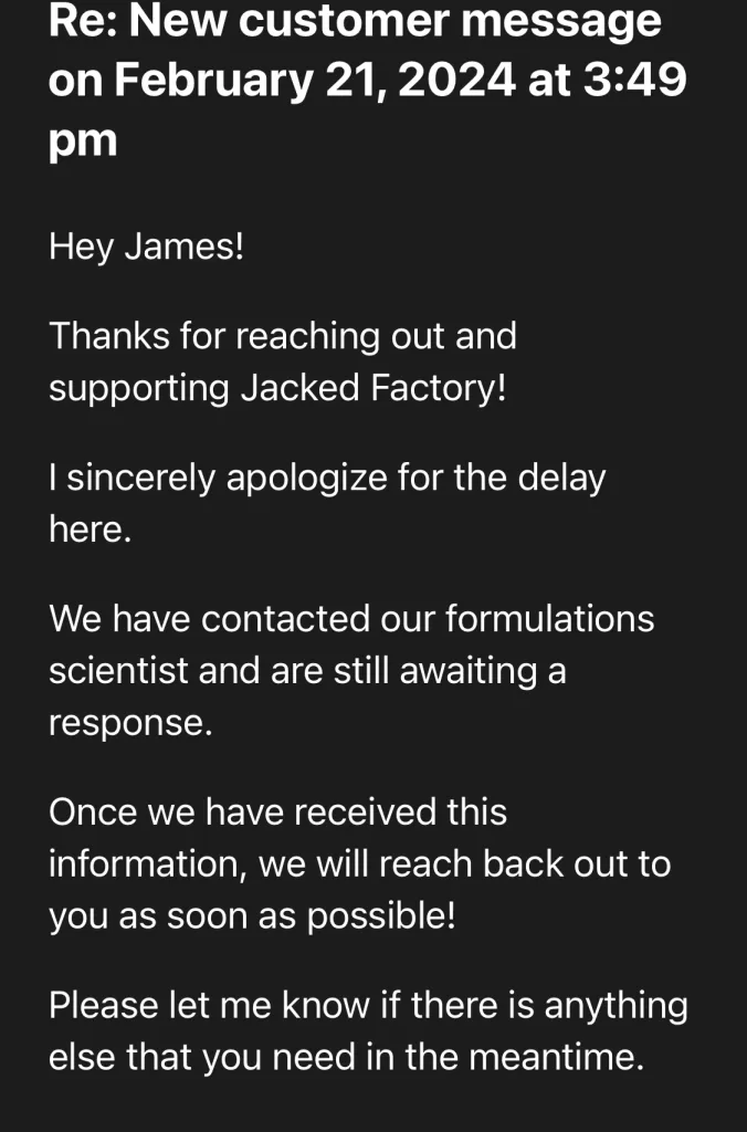 Unbiased Jacked Factory Whey Isolate Review